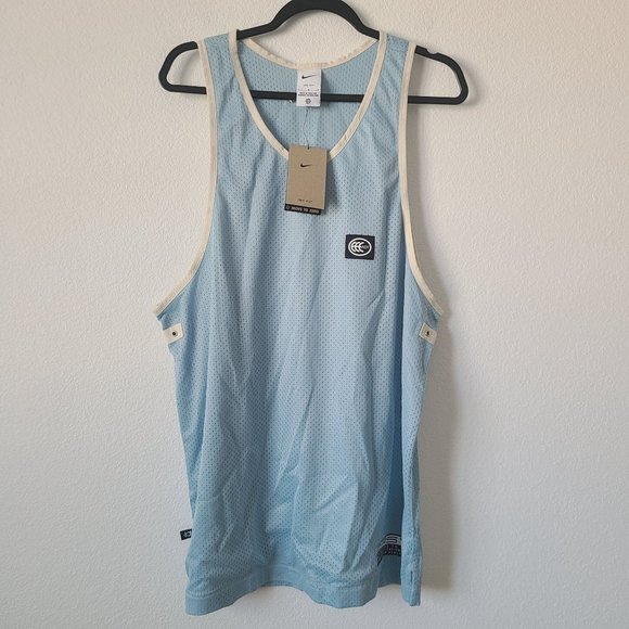 Nike Dri-Fit Kevin Durant Mesh Basketball Jersey DX0333-442 Size L Blue - Picture 1 of 6